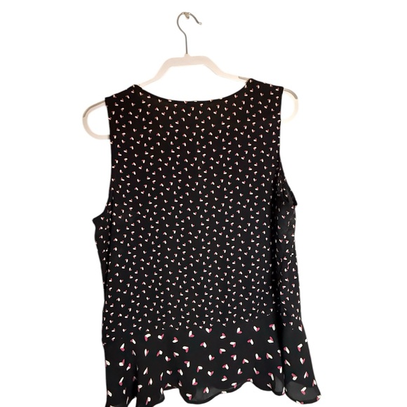 Maison Jules Black Sleeveless Top with Pink Accents - Picture 2 of 5